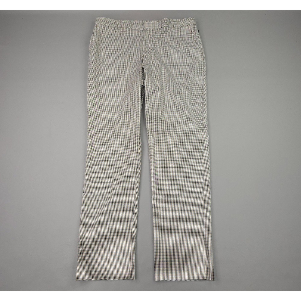 Tommy Hilfiger Pants Mens 34x32 Beige Check TH Flex Tate Stretch Chino Casual